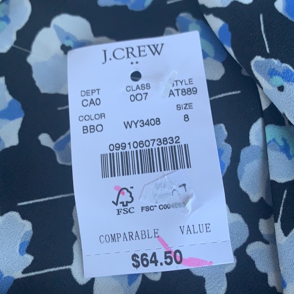 J Crew Smocked-sleeve button-up top - Picture 8 of 8